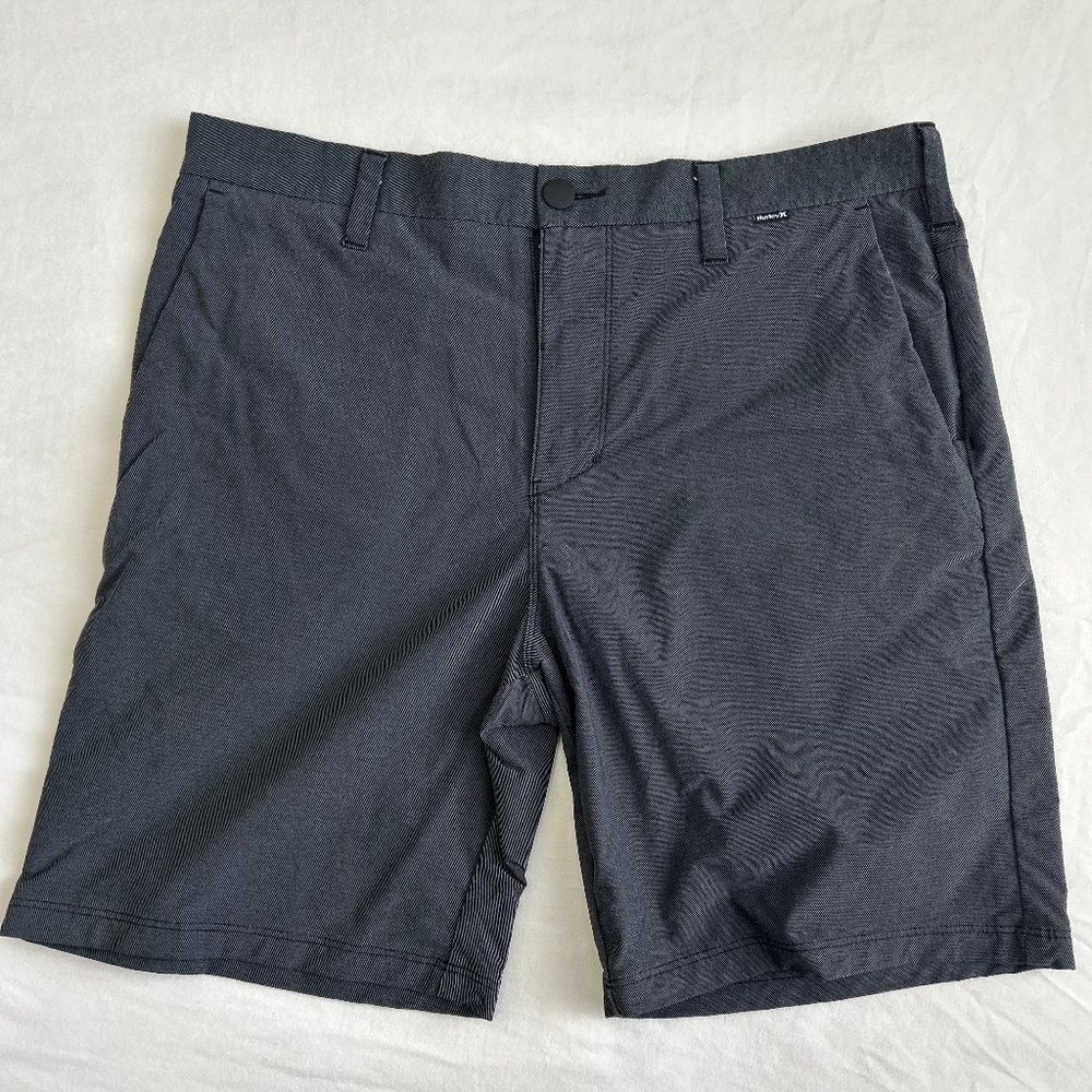 Hurley Phantom Shorts 4way Stretch Gray Pattern Size 36